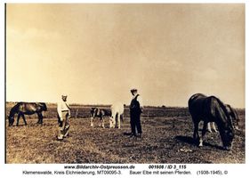 Klemenswalde, Kreis Elchniederung  Elchniederung, Landwirtschaft - Höfe, Arbeit und Leben