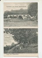 Wetterau, Kreis Schloßberg Kiauschen, Gasthaus Franz Schneidereit, Gartenpartie 