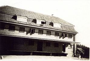 Domnau, Stadt, Kreis Bartenstein Domnau, Stadt, Getreidespeicherhaus neben der Scherwitz-Mühle 