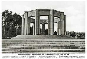 Allenstein, Stadtkreis Allenstein  Allenstein, Abstimmungsdenkmal