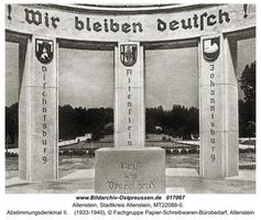 Allenstein, Stadtkreis Allenstein  Allenstein, Abstimmungsdenkmal