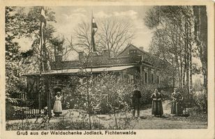 Fichtenwalde Kr. Gumbinnen, Kreis Gumbinnen Fichtenwalde Kr. Gumbinnen, Waldschenke Jodlack Фихтенвальде, уезд Гумбиннен, лесная корчма Йодлак