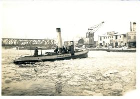 Königsberg (Pr.), Stadtkreis Königsberg Königsberg, Hafen mit Eisenbahnbrücke Königsberg, alte Eisenbahnbrücke