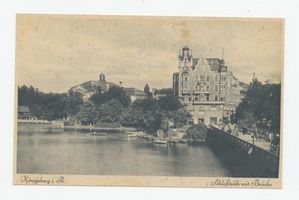 Königsberg (Pr.), Stadtkreis Königsberg Königsberg, Schloßteich mit Schloßteichbrücke Königsberg, Schloßteich
