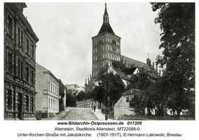 Allenstein, Stadtkreis Allenstein Unter-Kirchen-Straße  