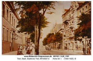 Tilsit, Stadt, Stadtkreis Tilsit Hohe Straße