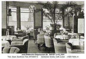 Tilsit, Stadt, Stadtkreis Tilsit Stolbecker Straße  Tilsit, Café Juckel, Stolbecker Straße