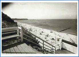 Neukuhren, Kreis Samland Neukuhren, Blick von der Strandtreppe IV 