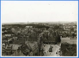 Insterburg, Stadt, Stadtkreis Insterburg Insterburg, Blick von der Lutherkirche auf den Alten Markt II Insterburg, Gesamtansichten, Luftaufnahmen