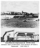 Gerdauen, Stadt und Bahnstation, Kreis Gerdauen 