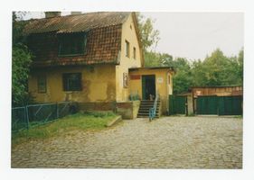 Metgethen, Ort und Bahnstation, Stadtkreis Königsberg Birkenweg 10,12 Metgethen,  Birkenweg, Haus Heßke oder Spreh Metgethen, Häuser früher und heute