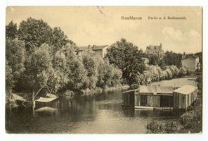 Gumbinnen, Stadt, Kreis Gumbinnen Gumbinnen, Partie an der Badeanstalt 