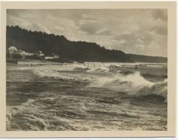 Rauschen Kr. Samland, Kreis Samland Rauschen Kr. Samland, Küste im Sturm II Rauschen, Strand