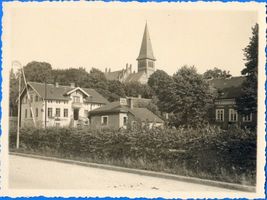 Osterode (Ostpr.), Kreis Osterode Osterode (Ostpr.), Blick von der Uferpromenade auf die Katholische Kirche 