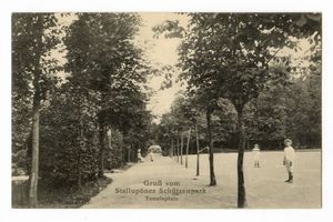 Ebenrode, Stadt, Kreis Ebenrode Ebenrode fr. Stallupönen, Schützenpark, Tennisplatz 