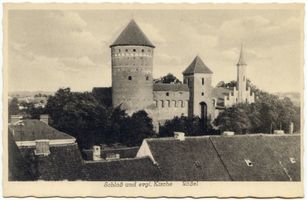 Rößel, Stadt, Kreis Rößel Rößel, Schloss mit Evang. Kirche II 
