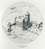 Lochstädt, Kreis Samland Lochstädt, Ordensschloß, Rekonstruktion Lochstädt, Ordensschloß