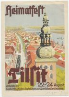 Tilsit, Stadt, Stadtkreis Tilsit Tilsit, Postkarte zum Heimatfest 22.-24.08.1930 Tilsit, Veranstaltungen, Feste