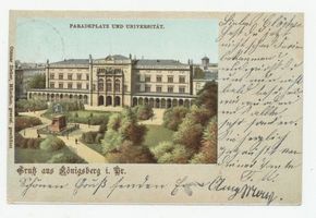 Königsberg (Pr.), Stadtkreis Königsberg Paradeplatz Königsberg, Paradeplatz mit Universität VI Königsberg, Universität