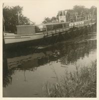  Oberländischer Kanal, Motorschiff  Herta  auf der geneigten Ebene VII Oberlandkanal