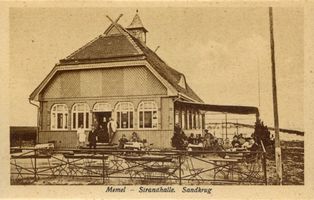 Sandkrug Stadtkr. Memel, Stadtkreis Memel Sandkrug Stadtkr. Memel, Strandhalle V Зандкруг (городской округ Мемель), пляжный павильон, V