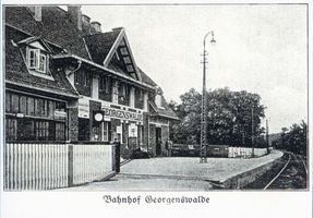 Georgenswalde, Kreis Samland Georgenswalde, Bahnhof Георгенсвальде, вокзал