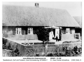 Tawellenbruch, Ort und Forstamt, Kreis Elchniederung 