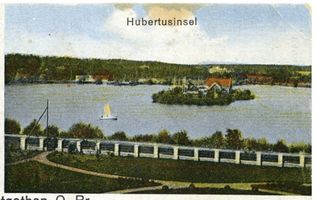 Metgethen, Ort und Bahnstation, Stadtkreis Königsberg Metgethen, Ort und Bahnstation, Hubertusinsel 