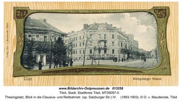 Tilsit, Stadt, Stadtkreis Tilsit Thesingplatz