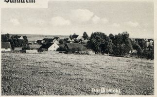 Schackeln, Kreis Goldap Schackeln, Dorfansicht Шакельн, вид деревни