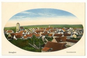 Drengfurth, Stadt, Kreis Rastenburg Drengfurth, Gesamtansicht Дренгфурт, общий вид