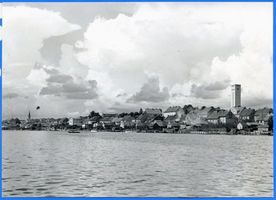 Nikolaiken Kr. Sensburg, Kreis Sensburg Nikolaiken Kr. Sensburg, Vom Nikolaiker See aus gesehen 
