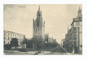 Lyck, Stadt, Kreis Lyck Lyck, Kirchenplatz Лык, церковная площадь