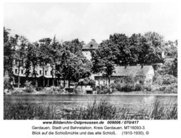 Gerdauen, Stadt und Bahnstation, Kreis Gerdauen 