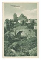 Rastenburg, Stadt, Kreis Rastenburg Rastenburg, St. Georg und Eisenbahnbrücke Растенбург, церковь Св. Георгия и железнодорожный мост