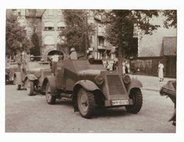 Tilsit, Stadt, Stadtkreis Tilsit Tilsit, Thesingplatz, Militär  im Herbst 1936 I 