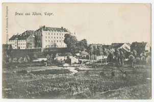 Rhein Kr. Lötzen, Kreis Lötzen Rhein Kr. Lötzen, Schloß und Amtsgericht 