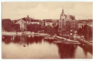 Königsberg (Pr.), Stadtkreis Königsberg Königsberg (Pr.), Schloßteich mit Stadthalle XII Königsberg, Stadthalle