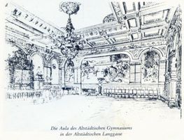 Königsberg (Pr.), Stadtkreis Königsberg Königsberg (Pr.), Altstädtische Langgasse, Altstädtisches Gymnasium, Aula Кёнигсберг (Пр.), Альтштадтская Ланггассе, Альтштадтская гимназия, актовый зал