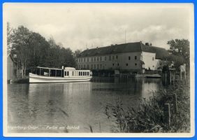 Angerburg Kr. Angerburg, Stadt, Kreis Angerburg Angerburg, Partie am Schloss III 
