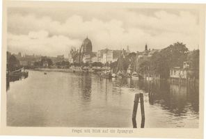 Königsberg (Pr.), Stadtkreis Königsberg Königsberg (Pr.), Pregel mit Blick auf die Synagoge III Königsberg, Synagoge