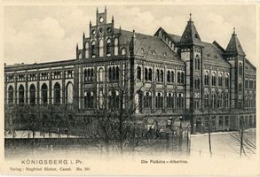 Königsberg (Pr.), Stadtkreis Königsberg Am Fließ (fr. 3. Fließtraße) 3-5 Königsberg, 3. Fliesstraße, Palaestra Albertina XIV Кёнигсберг, 3-я Флисштрассе, Палестра Альбертина, XIV