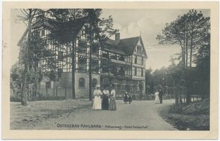 Kahlberg-Liep, Ort, Kreis Elbing Kahlberg, Höhenweg mit Hotel Kaiserhof 