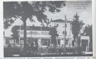 Königsberg (Pr.), Stadtkreis Königsberg Lawsker Allee 84-86 Königsberg, Lawsker Allee 84-86, Gesellschaftshaus  Belvedere  Königsberg, Stadtteil Amalienau