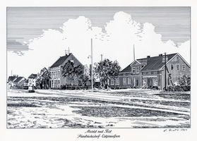 Friedrichshof Kr. Ortelsburg, Kreis Ortelsburg Friedrichshof Kr. Ortelsburg, Markt mit Post 
