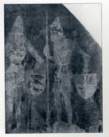Lochstädt, Kreis Samland Lochstädt, Ordensschloß, Malereien im Gebietiger-Gemach I Lochstädt, Ordensschloß