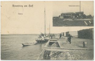 Rosenberg Kr. Heiligenbeil, Kreis Heiligenbeil Rosenberg Kr. Heiligenbeil, Hafen und Schneidemühle Розенберг, округ Хайлигенбайль, порт и лесопилка