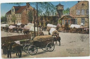 Bajohren Kr. Memel, Kreis Memel Bajohren Kr. Memel, nördl. Post- und Bahnstation während des Truppentransportes II Байорен, уезд Мемель, северная почтово-железнодорожная станция во время переброски войск, II