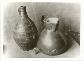 Goldap, Kreis Goldap Goldap, Museum, Schnapskrug mit Becher und Kaffeekanne Гольдап, музей, кувшин для шнапса с чашей и кофейник
