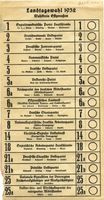  Ganz Ostpreußen, Wahlzettel zur Landtagswahl am 24.4.1932 